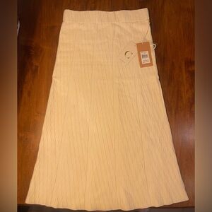 Cyrus Cream Cable Knit Skirt